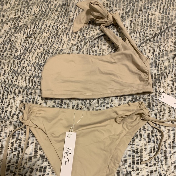 Riot swim iris top one shoulder coconut - Picture 4 of 6